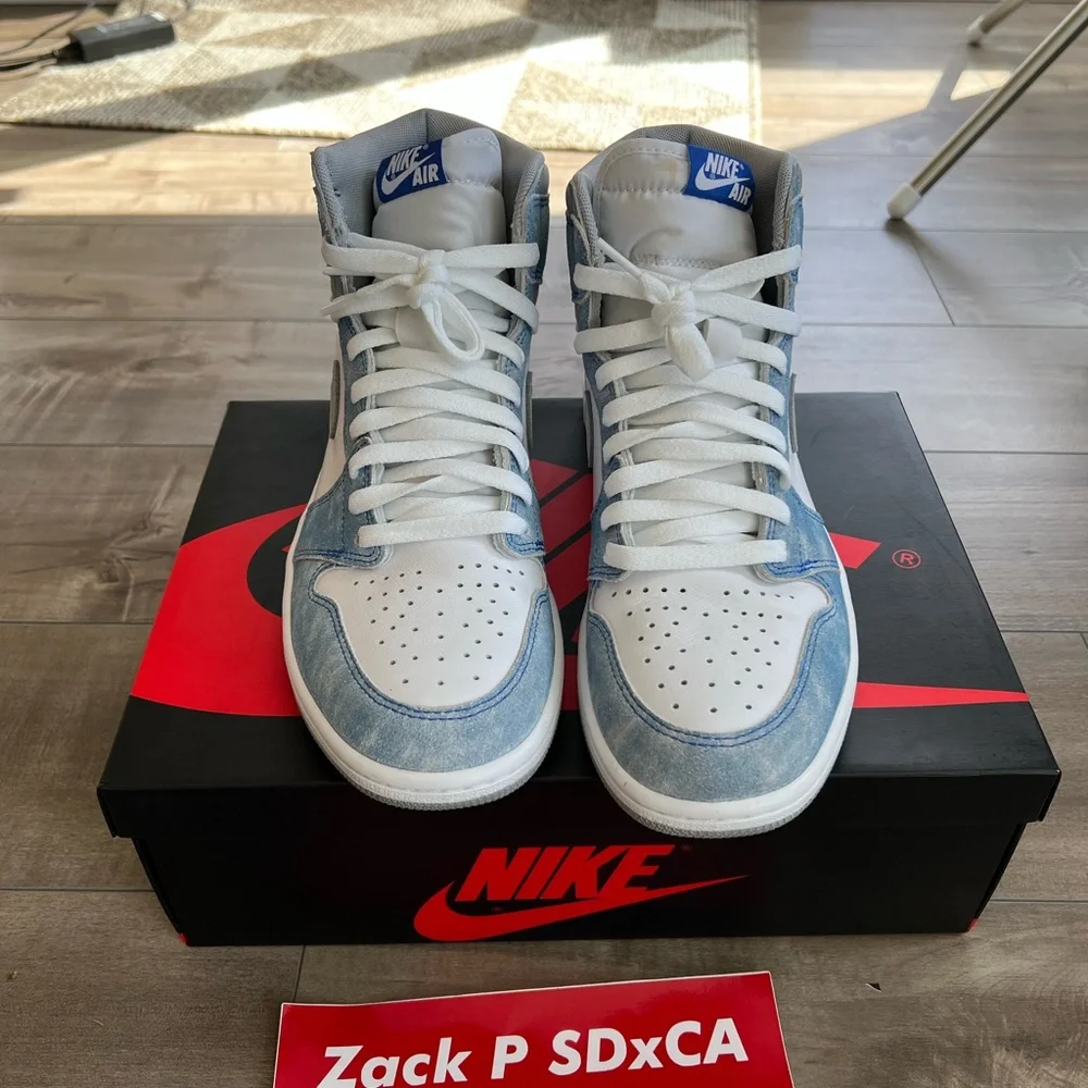 Nike Air Jordan 1 Retro High Hyper Royal Smoke Grey size 10 Men’s lightly used - Picture 4 of 7